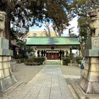 下神明天祖神社の狛犬前