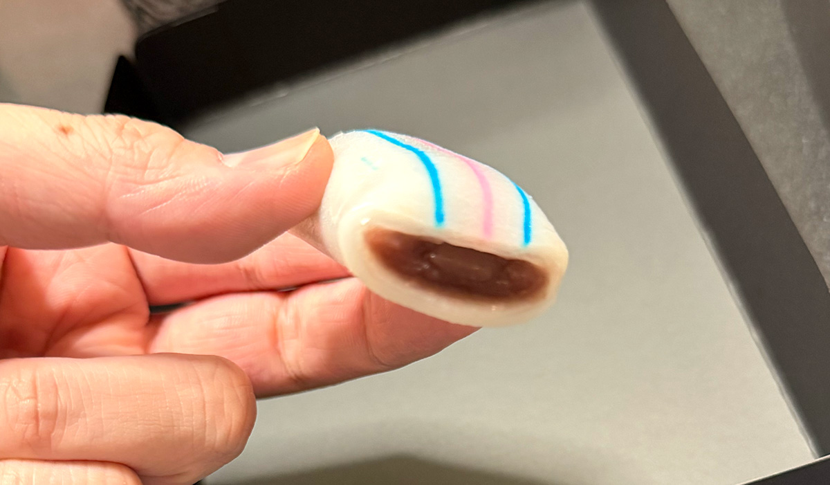 糸切餅 切り口の様子