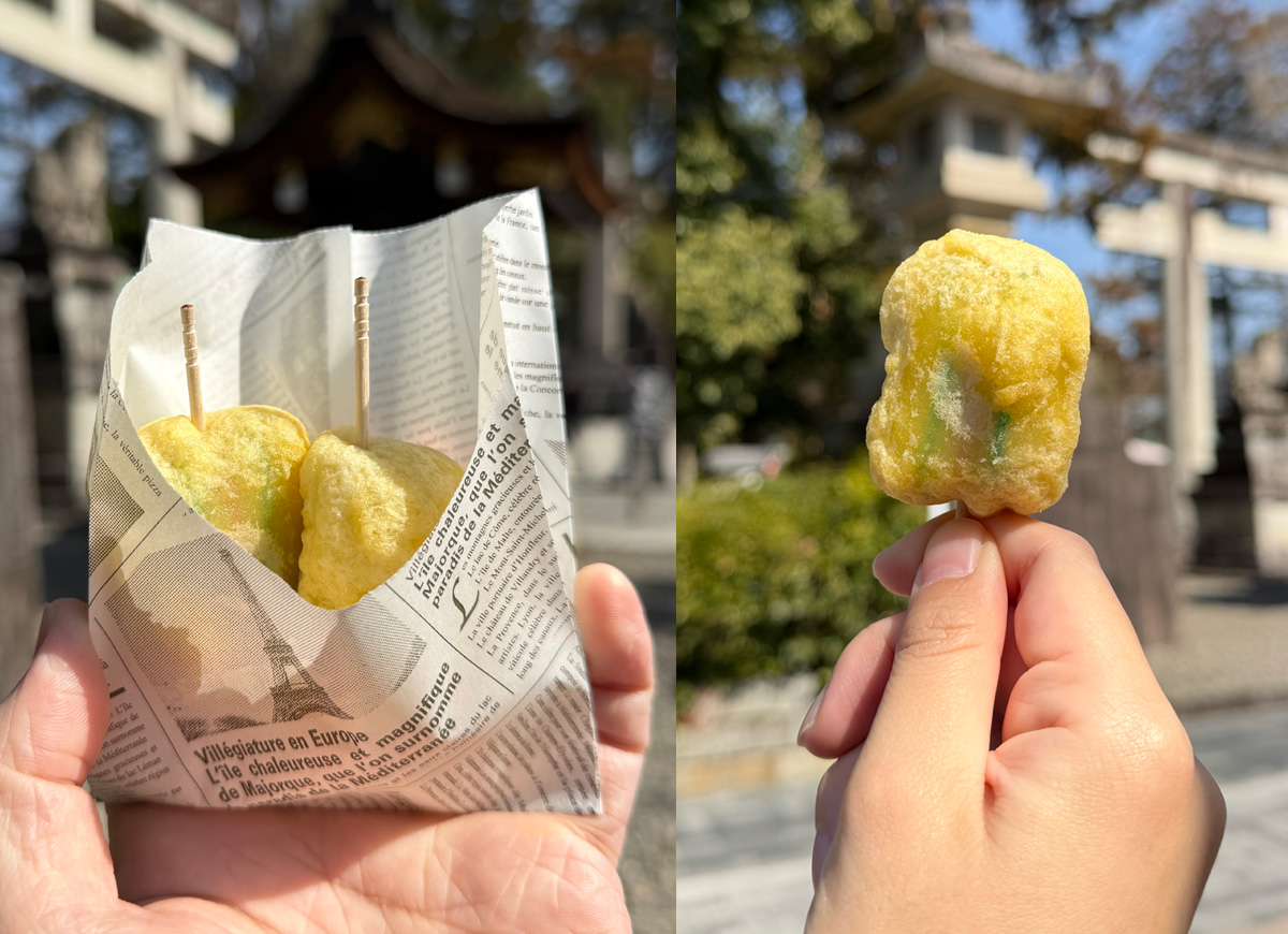 糸切餅の天ぷら